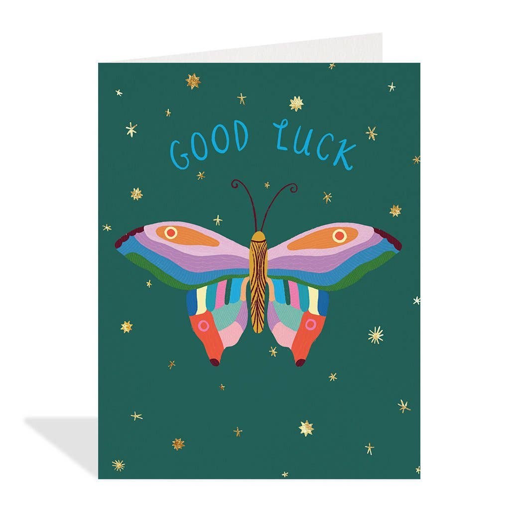 Lucky Butterfly - Good Luck Card